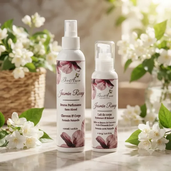 Gamme Jasmin Rouge — Brume 200 ml et Lait de Corps 150 ml